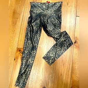 Spanx leopard leggings